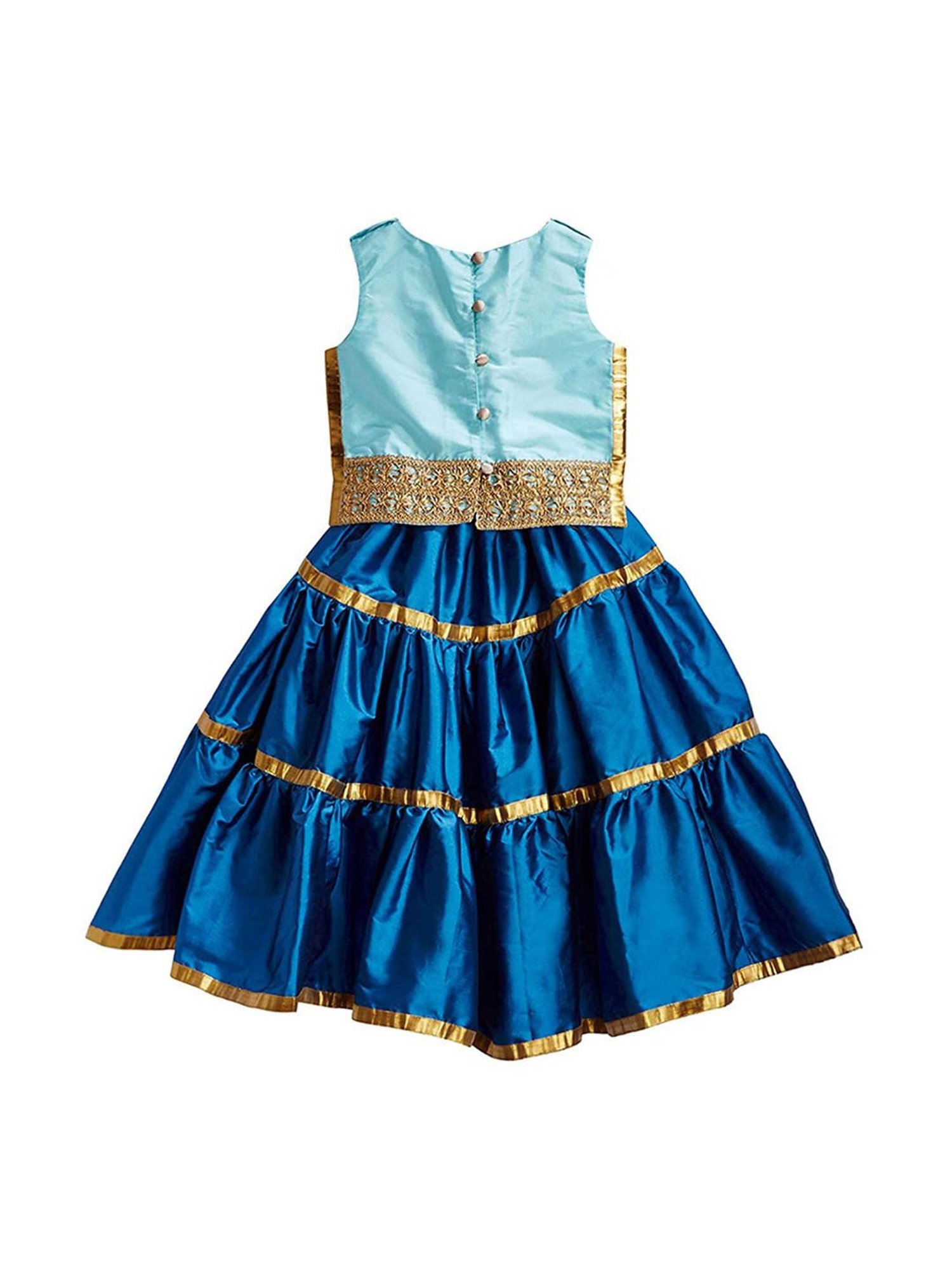 A Little Fable Kids Red & Beige Embellished Lehenga Choli