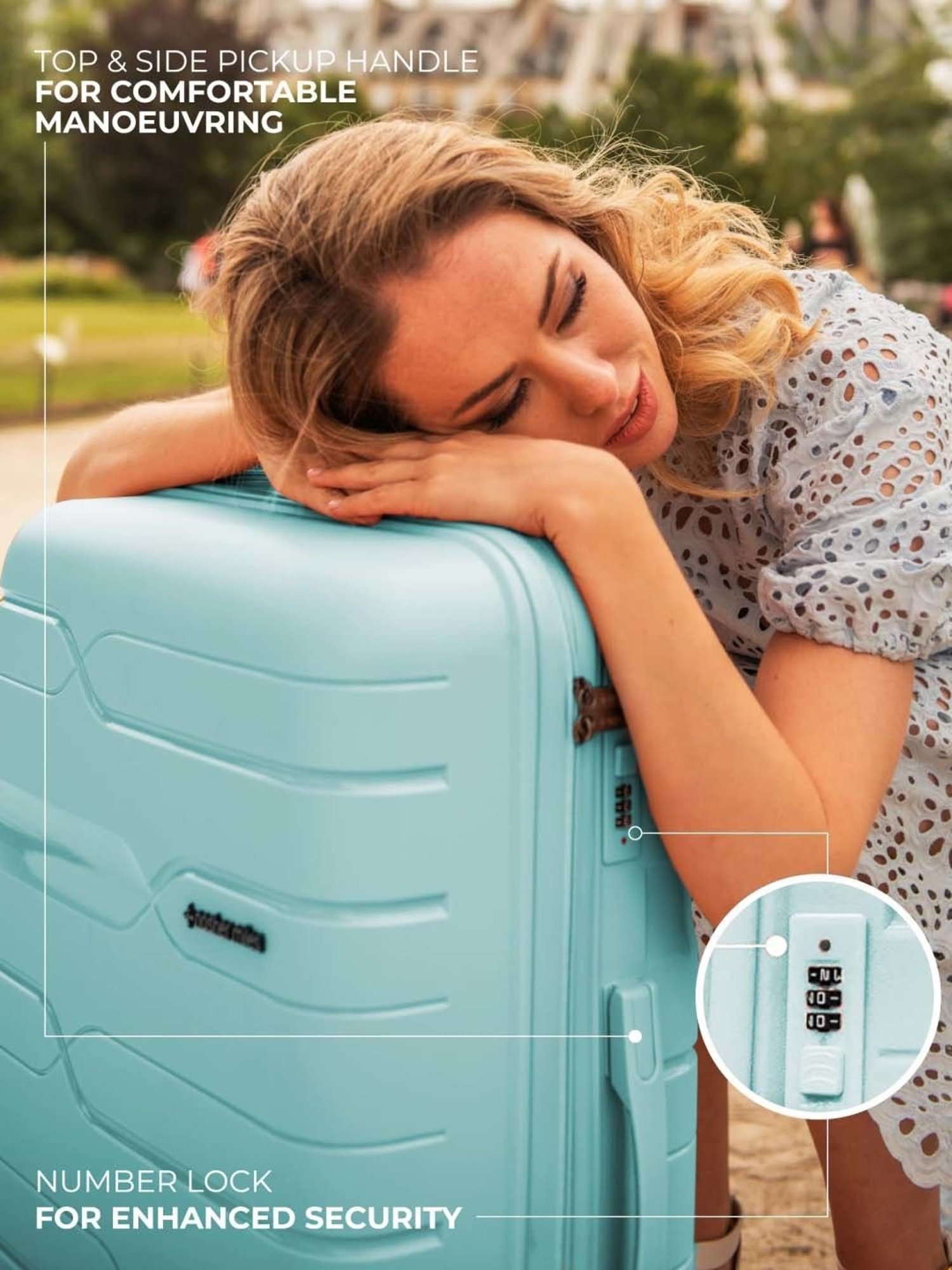 Skybags Salsa Red Solid Hard Medium Trolley Bag - 46 cm