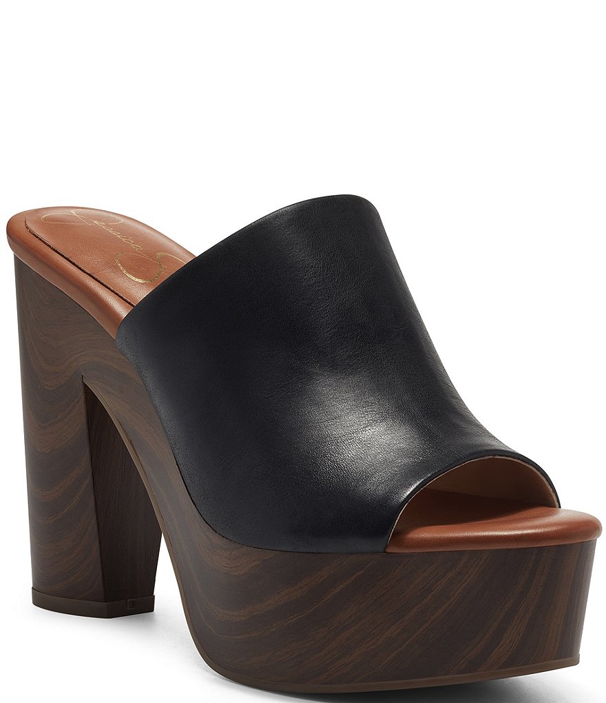Jessica Simpson Shelbie Platform Heeled Slides