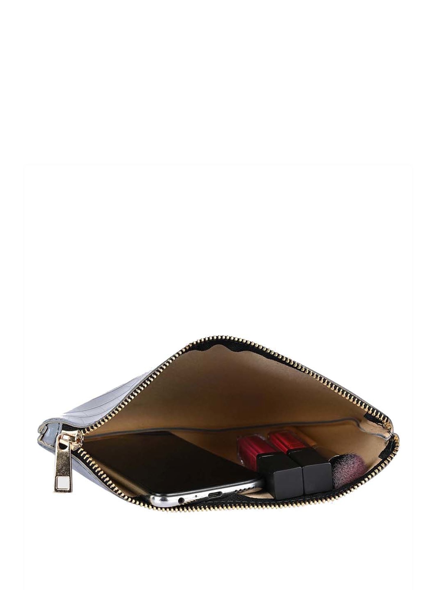 Bagsy Malone Grey Textured Pouch