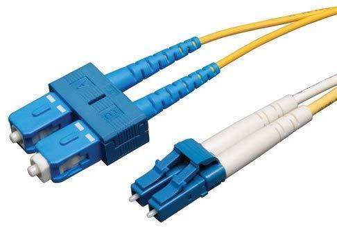 Tripp Lite Duplex Singlemode 8.3/125 Fiber Patch Cable (LC/SC), 15M (50-ft.)(N366-15M)