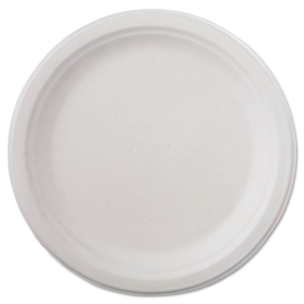 Classic Paper Dinnerware, Plate, 9 3/4" Dia, White, 125/Pack, 4 Packs/