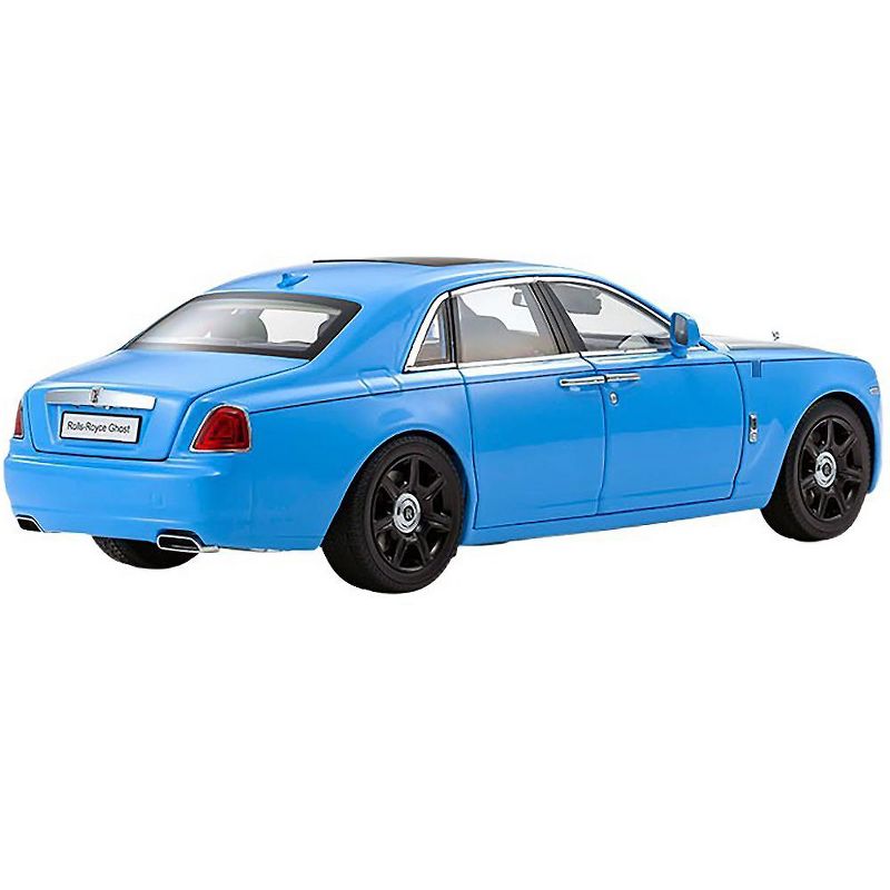 Rolls Royce Ghost Light Blue and Silver 1/18 Diecast Model Car by Kyosho