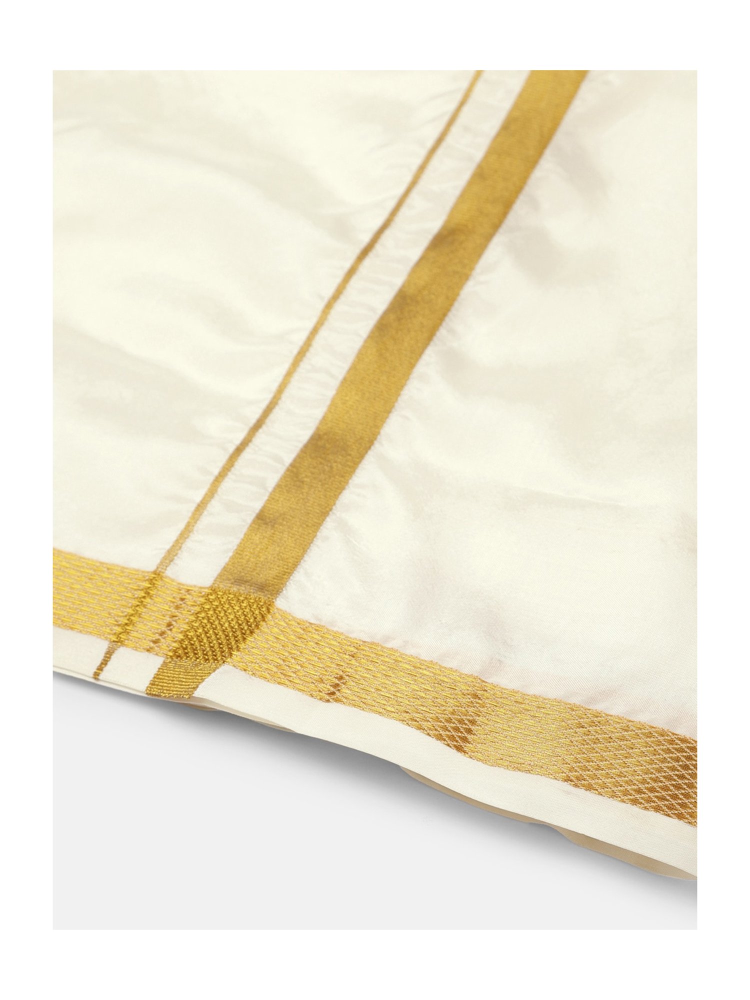 THANGAMAGAN Kids Olive & Cream Solid  Shirt,  Dhoti,  Towel With  Freebies Set