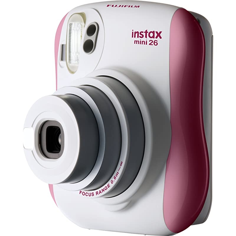 Instax Mini 26 + Rainbow Film Bundle PinkWhite