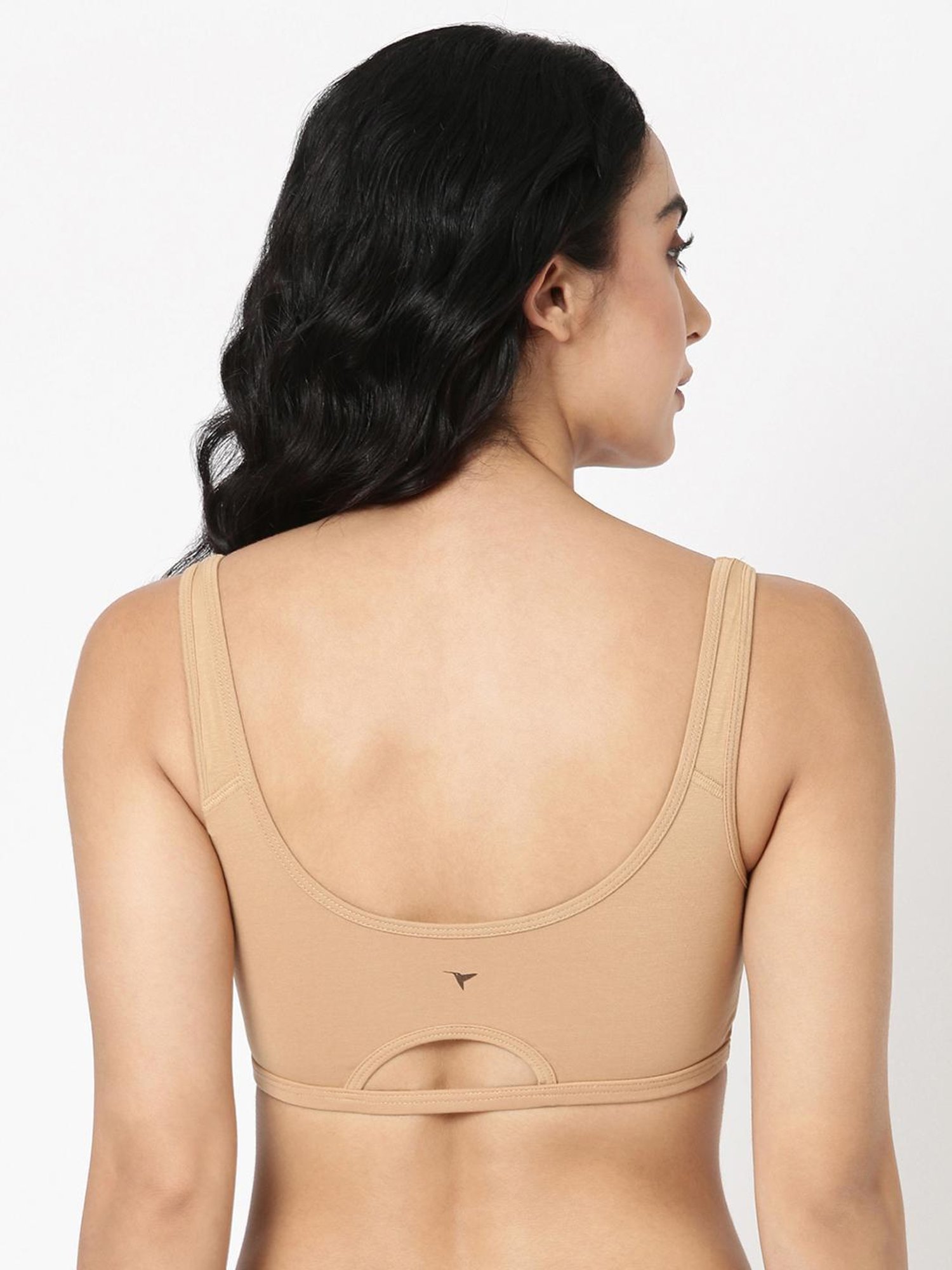 BLOSSOM Beige Full Coverage Sports Bra