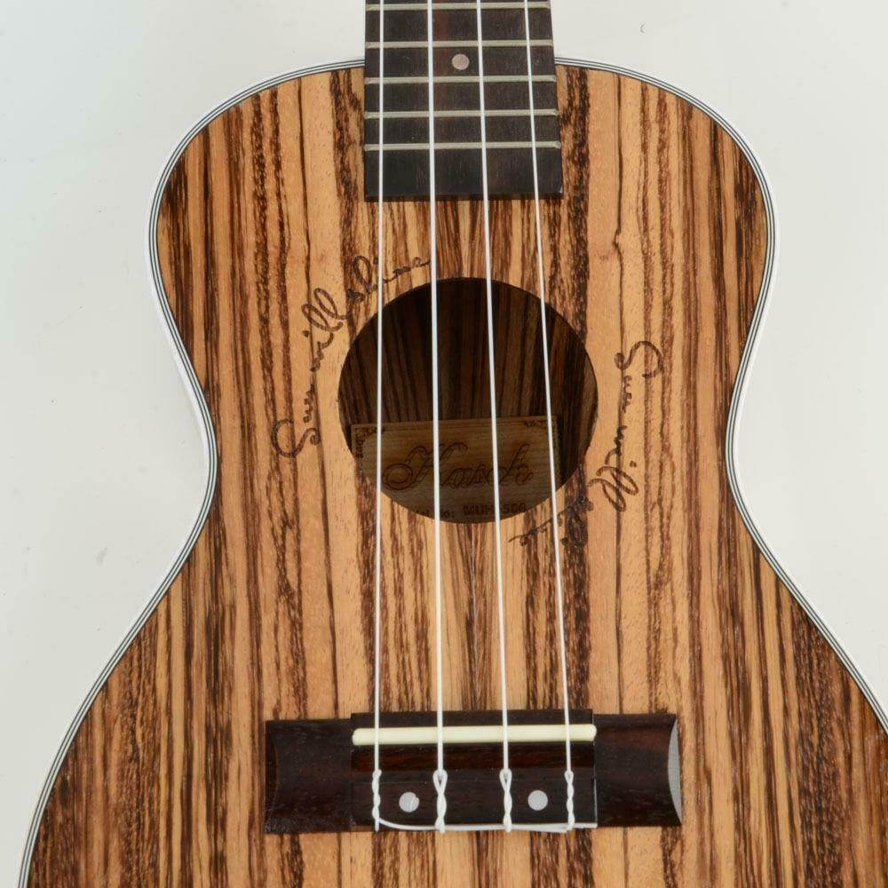 New 23" MUH-506 Exquisite Zebra Wood Concert Ukulele Musical Instrument Guitar