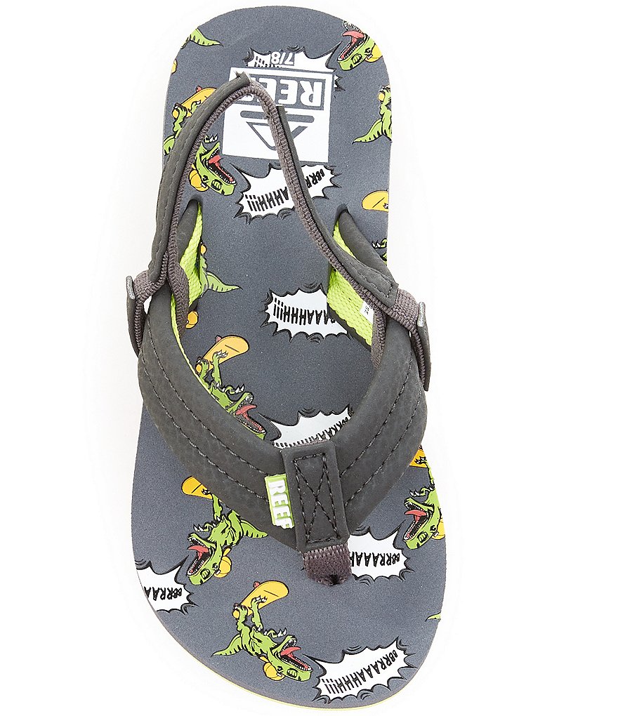Reef Boys' Dino Brah Little Ahi Flip Flops (Infant)