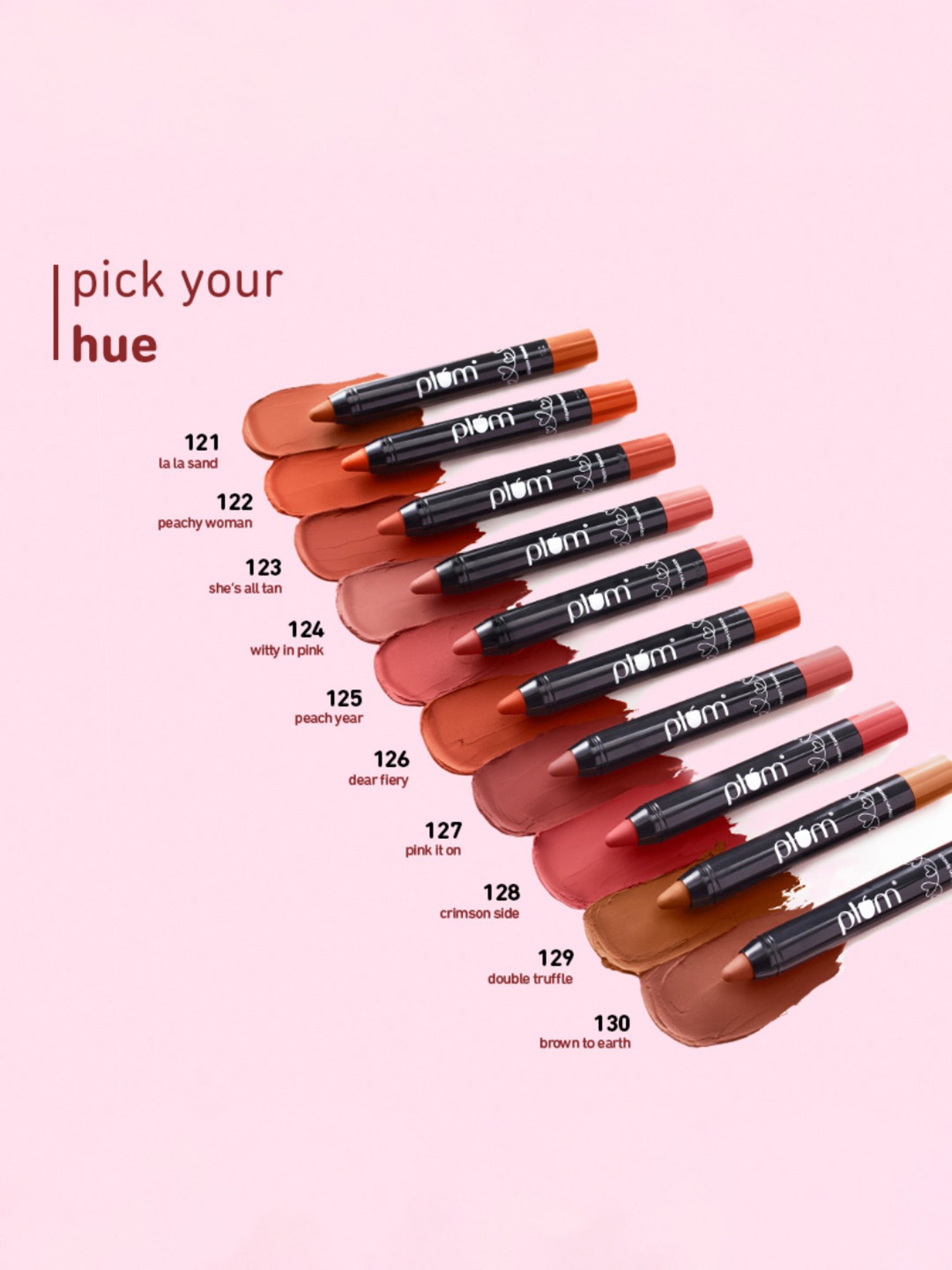 Plum Twist & Go Matte Crayon Lipstick 138 Cherrific (Cherry Red) - 1.8 gm