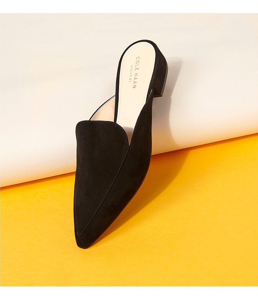 Schutz Sionne Clear Vinyl Pointed Toe Mules