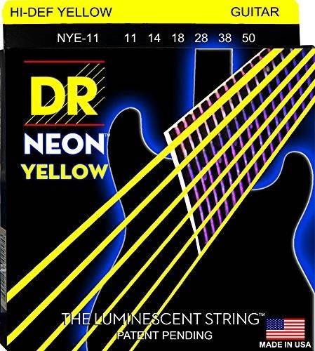 dr strings hidef neon electric guitar strings nye11