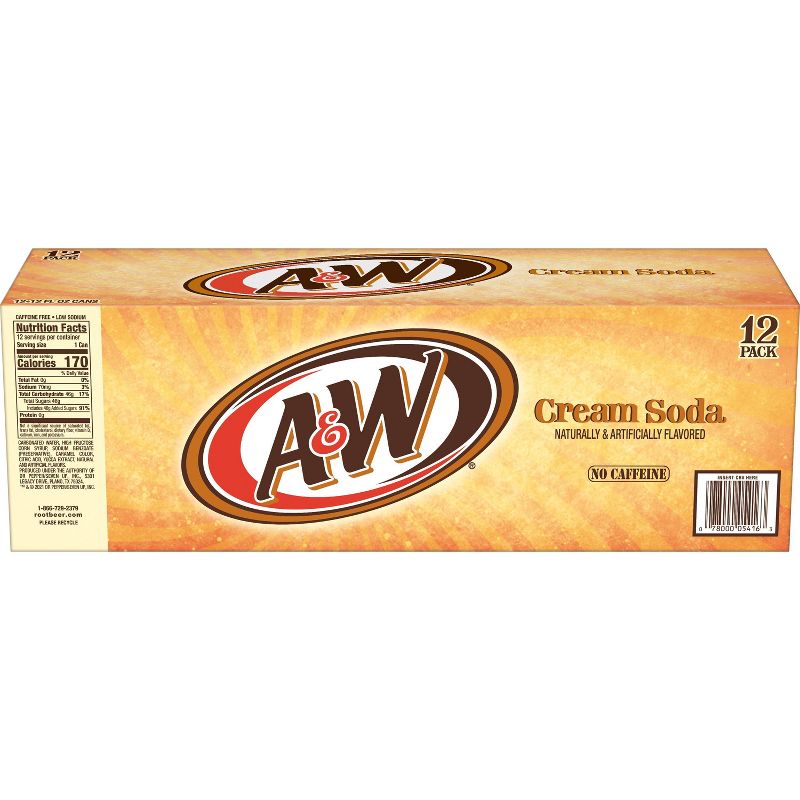 A&W Cream Soda - 12pk/12 fl oz Cans