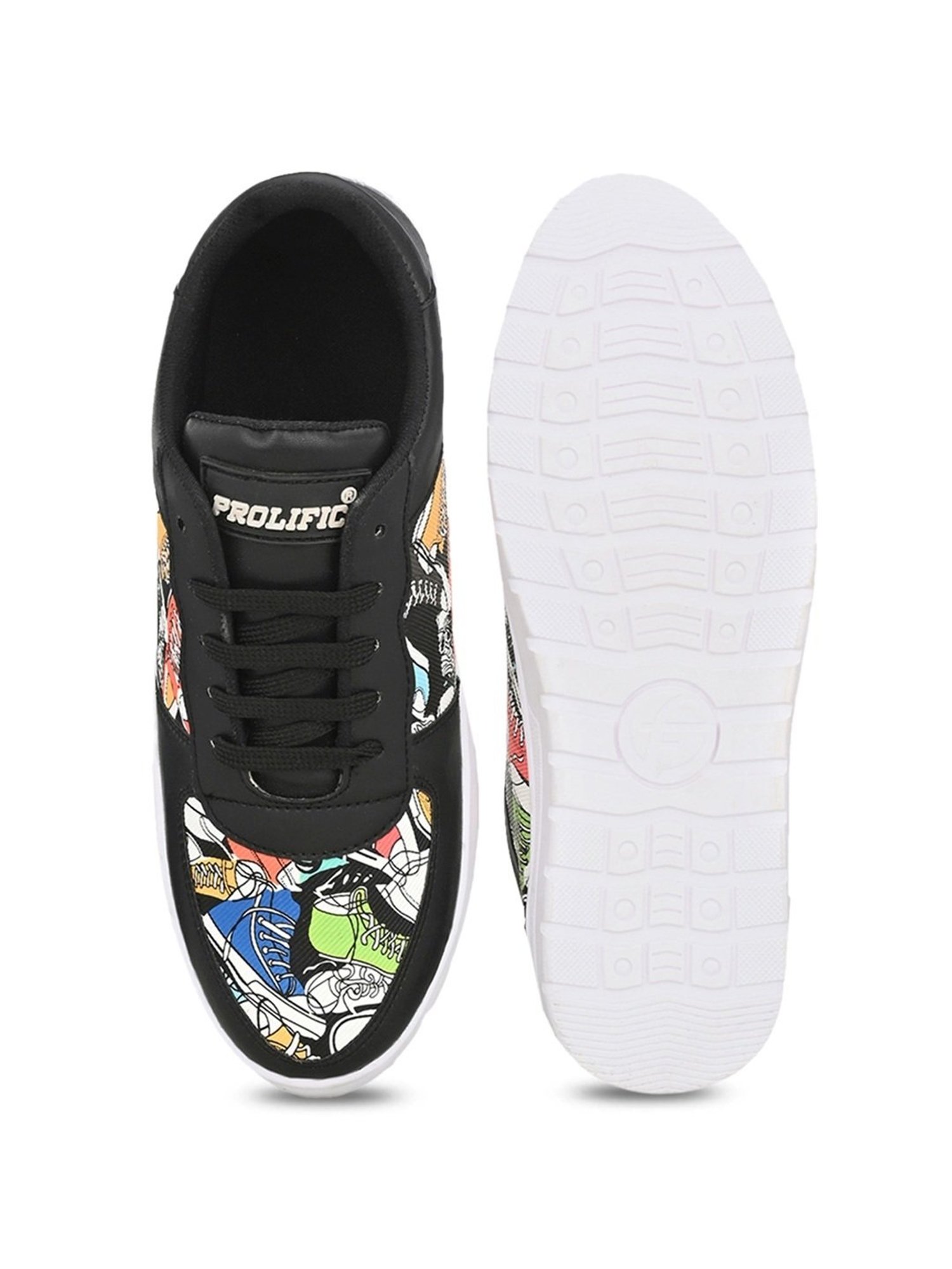 Prolific Men's Elite Black Casual Sneakers