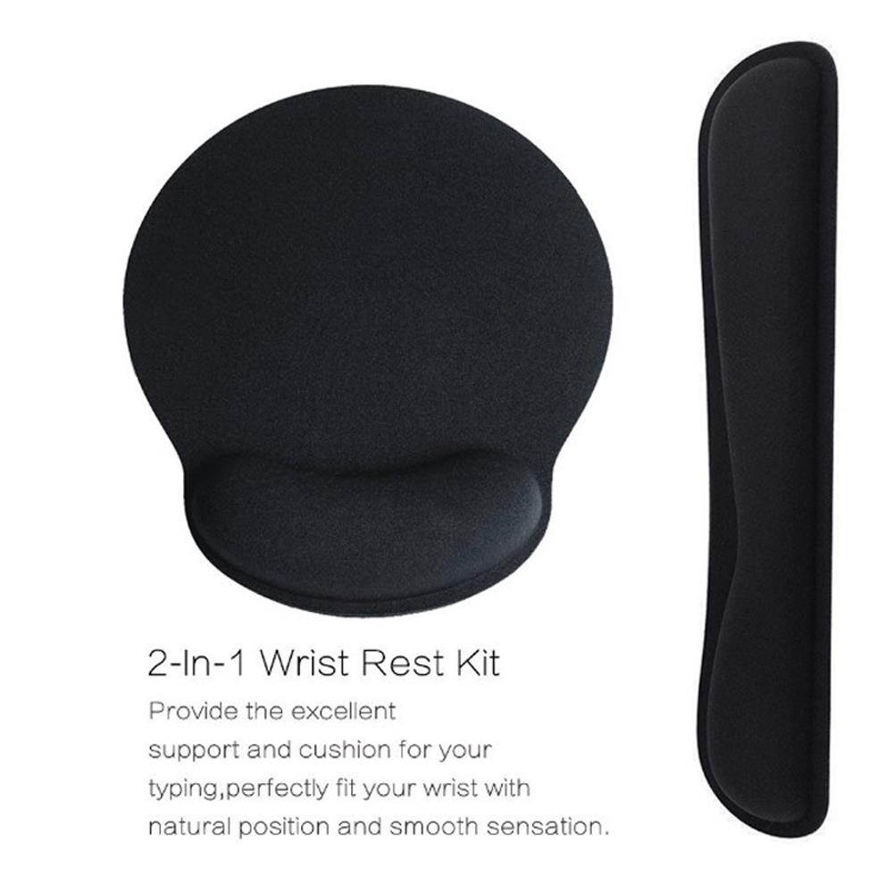 Rebound Memory Cotton Keyboard Bracers with Mouse Pad Pillow Kit