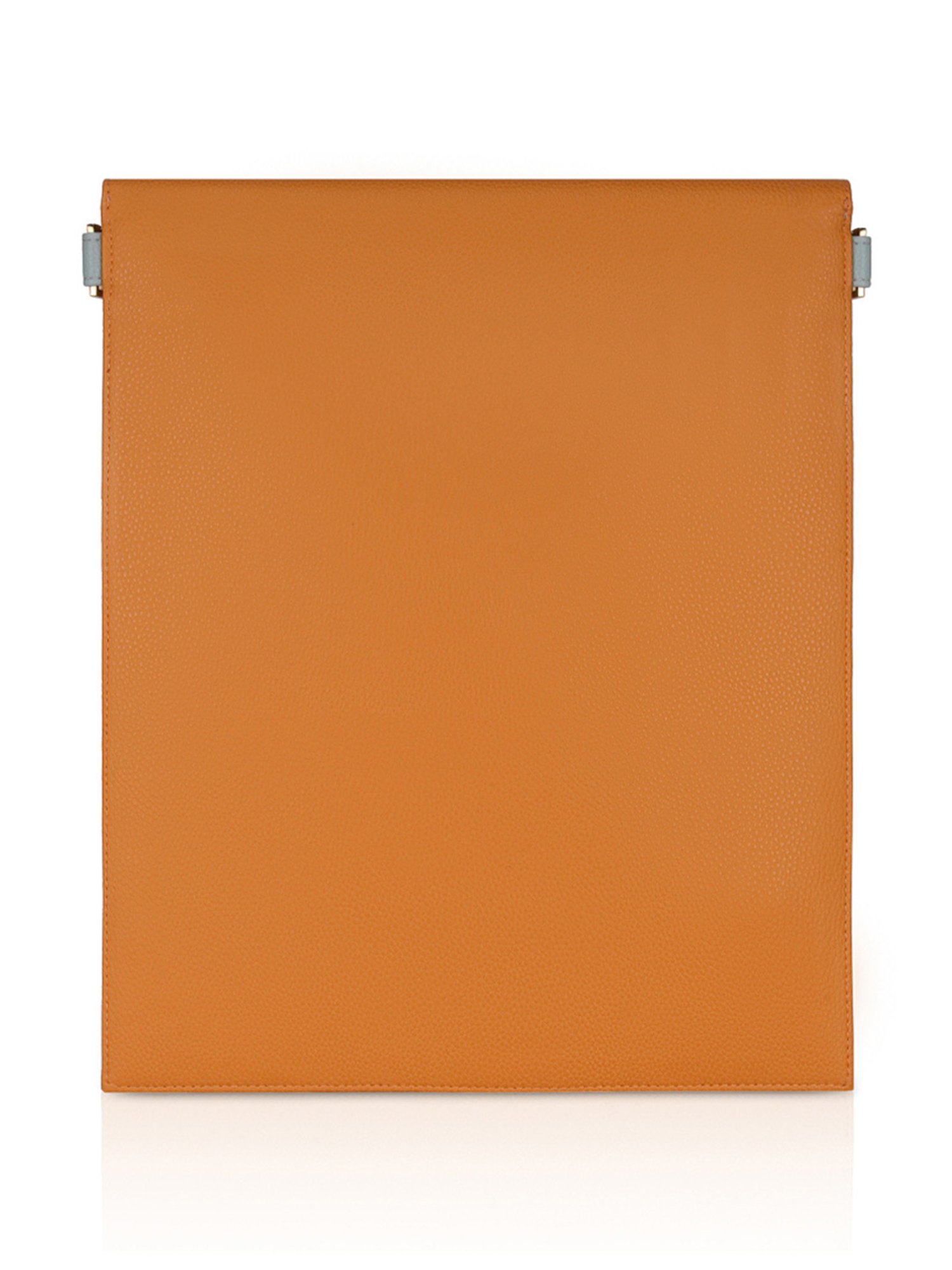 Eume Hibiscus Skyblue Leather Laptop Sleeve