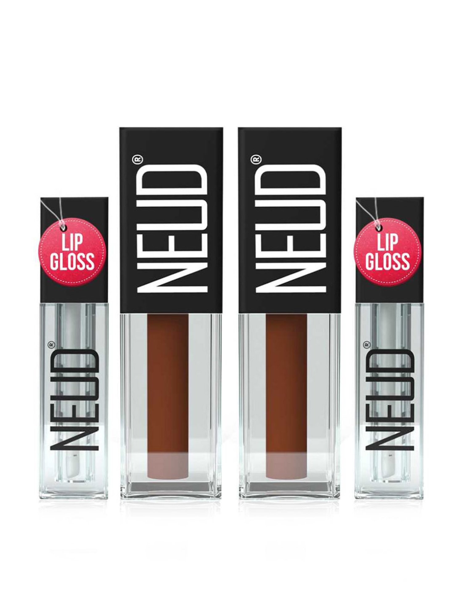 NEUD Matte Liquid Lipstick Oh My Coco with Free Lip Gloss  - Pack of 2 (Each)