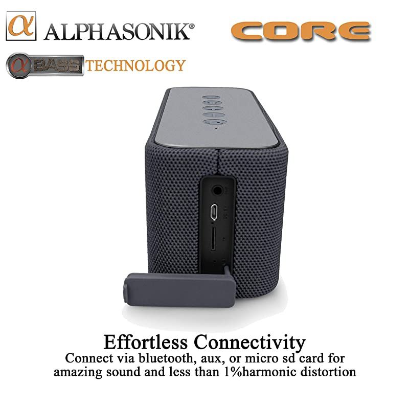 CORE Home Wireless Bluetooth Portable Speaker with HD Sound and Bass Builtin Mic Micro USB Auxilliary 35mm and Built in 2000mah Long Lasting Battery for iPhone Samsung