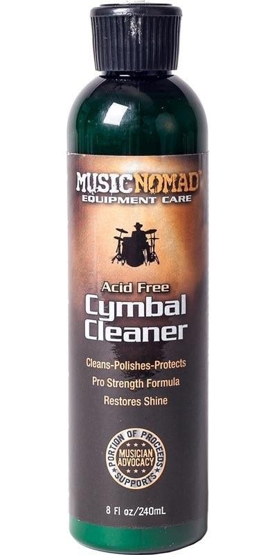 Music Nomad Cymbal Cleaner - Acid-Free Cleaner, Polisher, Protectant for Brilliant Finishes