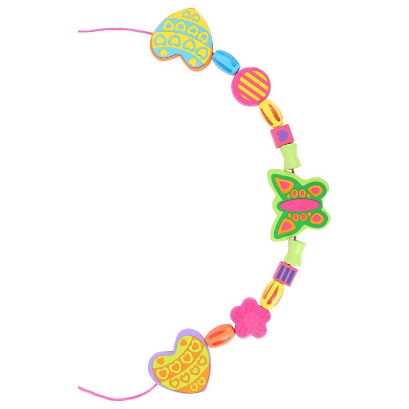 Small Foot Wooden Toys Threading Jewelry Beads Playset