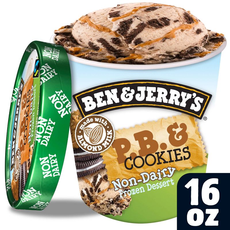 Ben & Jerry's Non-Dairy Ice Cream P.B. and Cookies Frozen Dessert - 16oz