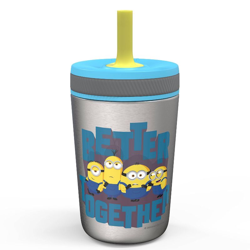 Universal Minions 12oz Stainless Steel Spill-Proof Straw Tumbler - Zak Designs