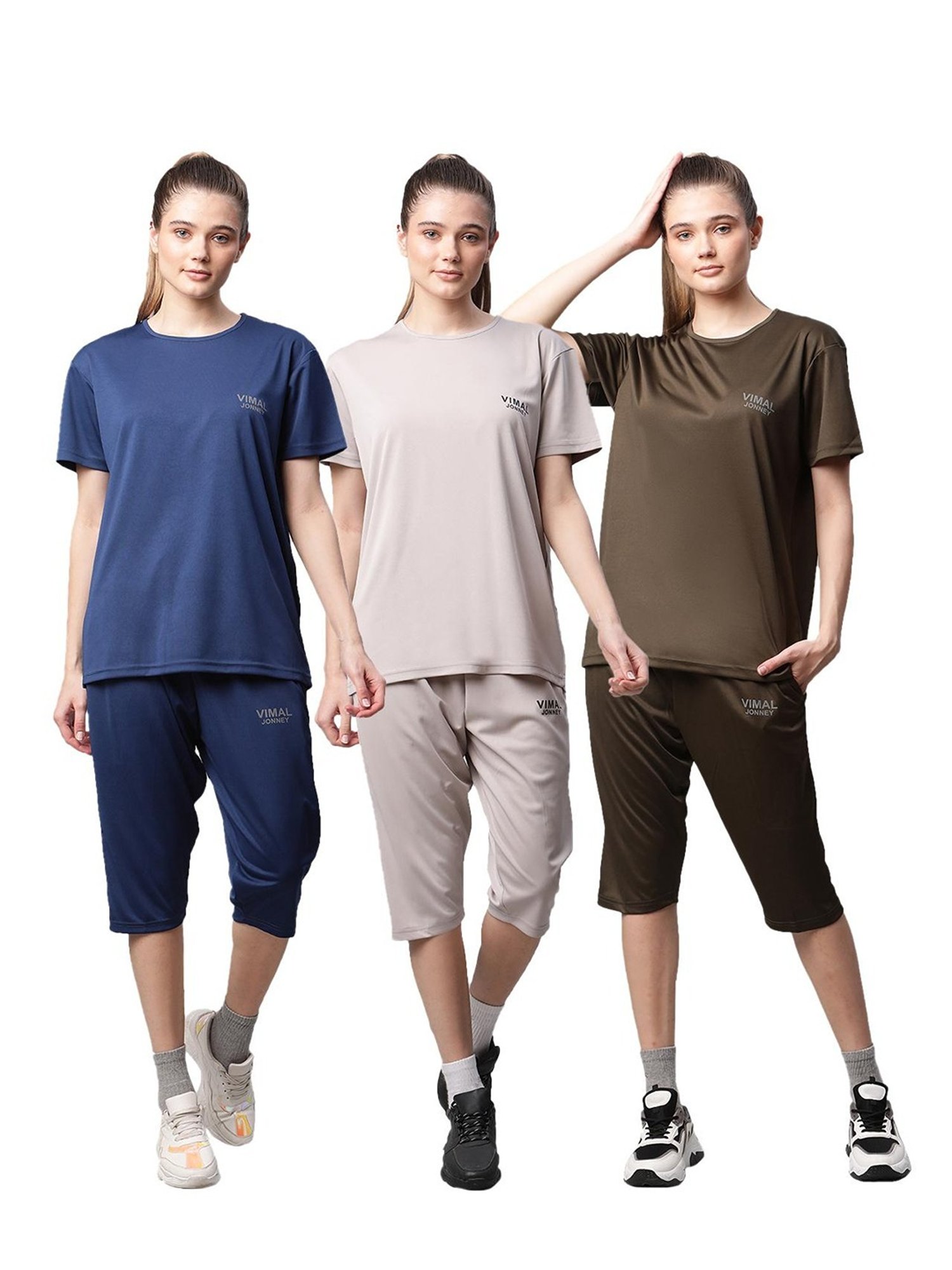 Vimal Jonney Multicolor Logo Sports Set (Pack of 3)