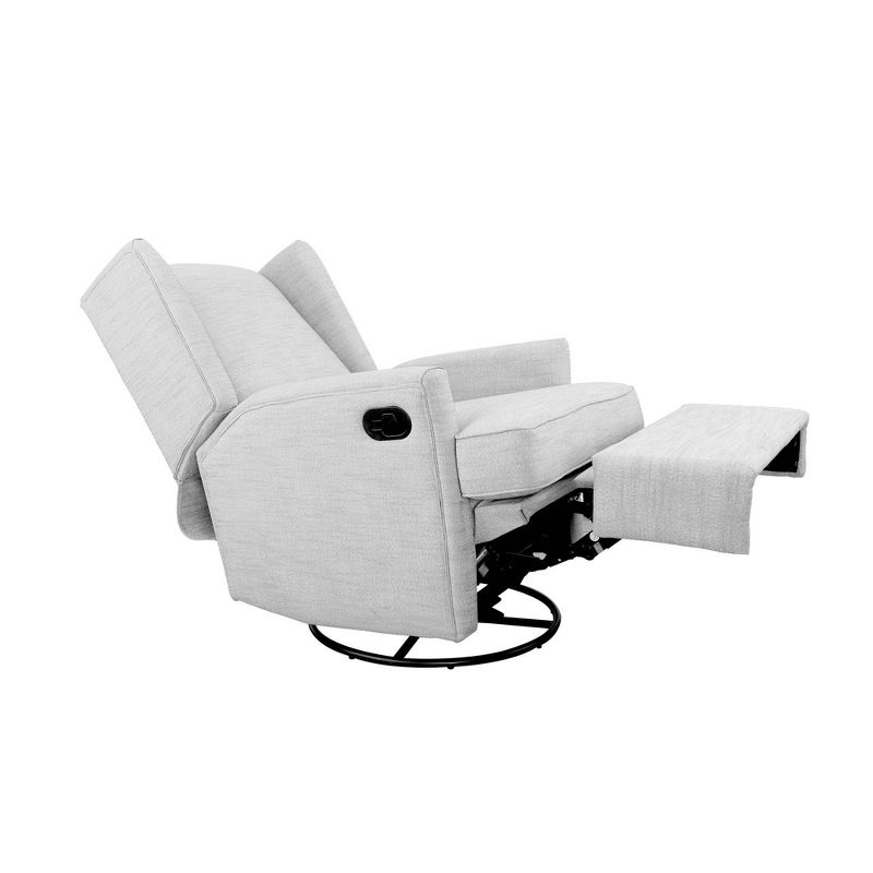 Karla Dubois Hemingway Swivel Accent Chair - Gray