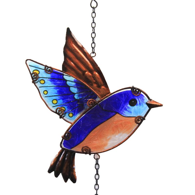 Home & Garden 18.0" Blue Bird Garden Bell Chime Patio Decor Regal Art & Gift  -  Bells And Wind Chimes