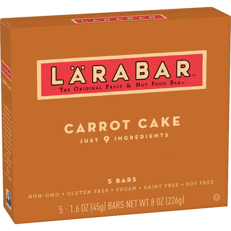 Larabar Carrot Cake The Original Fruit & Nut Food Bars - 8oz