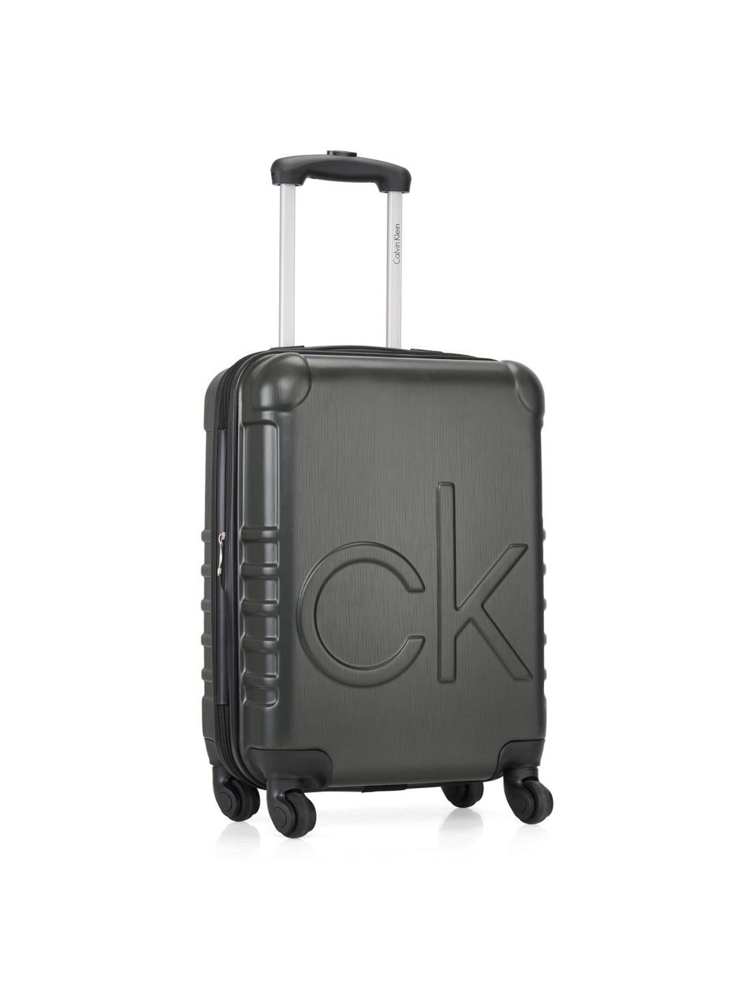 Calvin Klein Midtown Tour Deep Forest Textured Hard Cabin Trolley Bag - 53 cm
