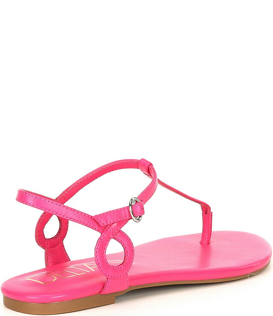 Deltan Olive Leather Thong Sandals