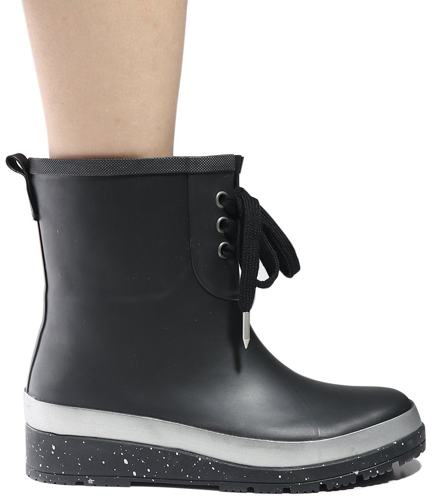 Splendid Dawn Lace Front Wedge Rain Booties