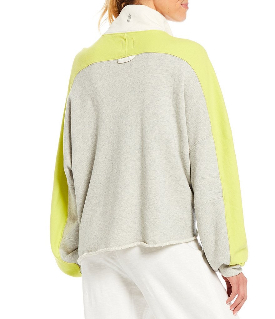 Splendid Knit Zip Up Drawstring Hoodie