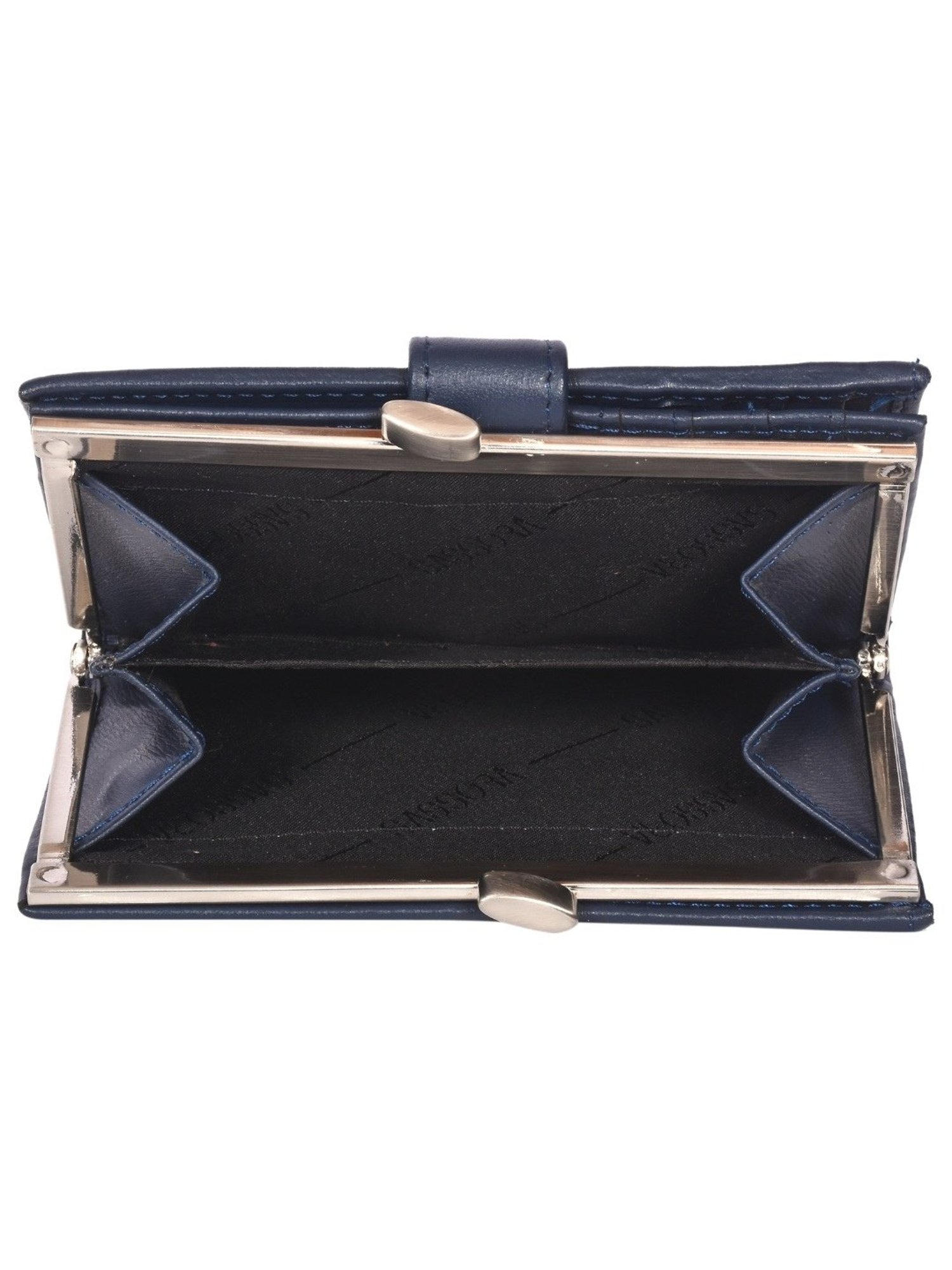 SASSORA IRIS Blue Leather Wallet