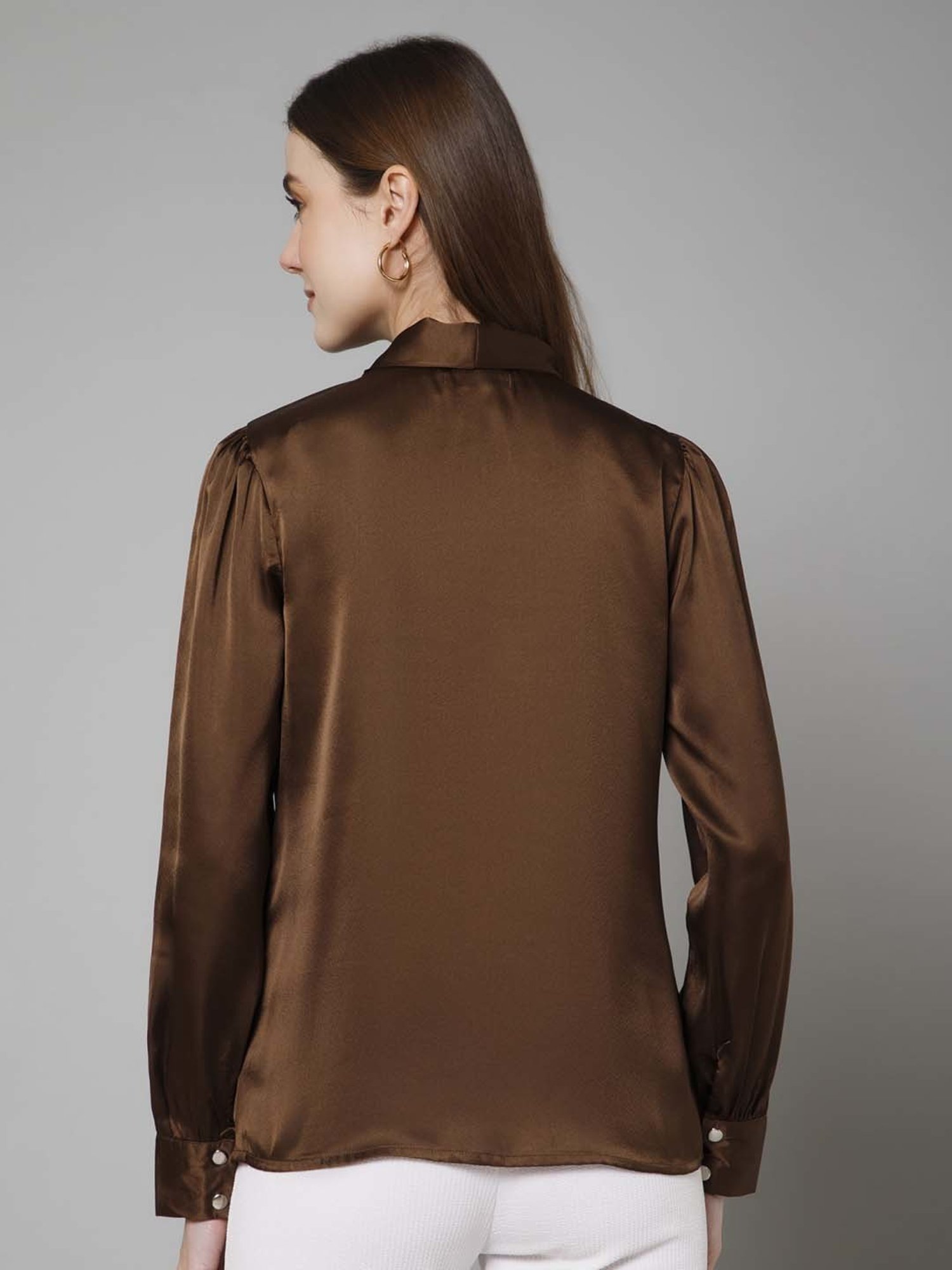 PURYS Brown Regular Fit Top