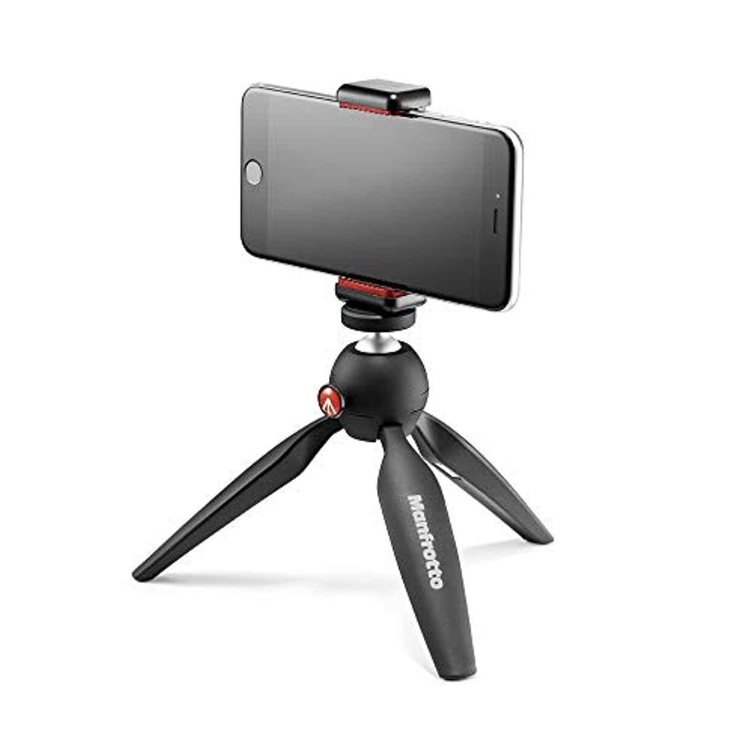 Manfrotto PIXI Smart Mini Tripod Black with Universal Smartphone Clamp