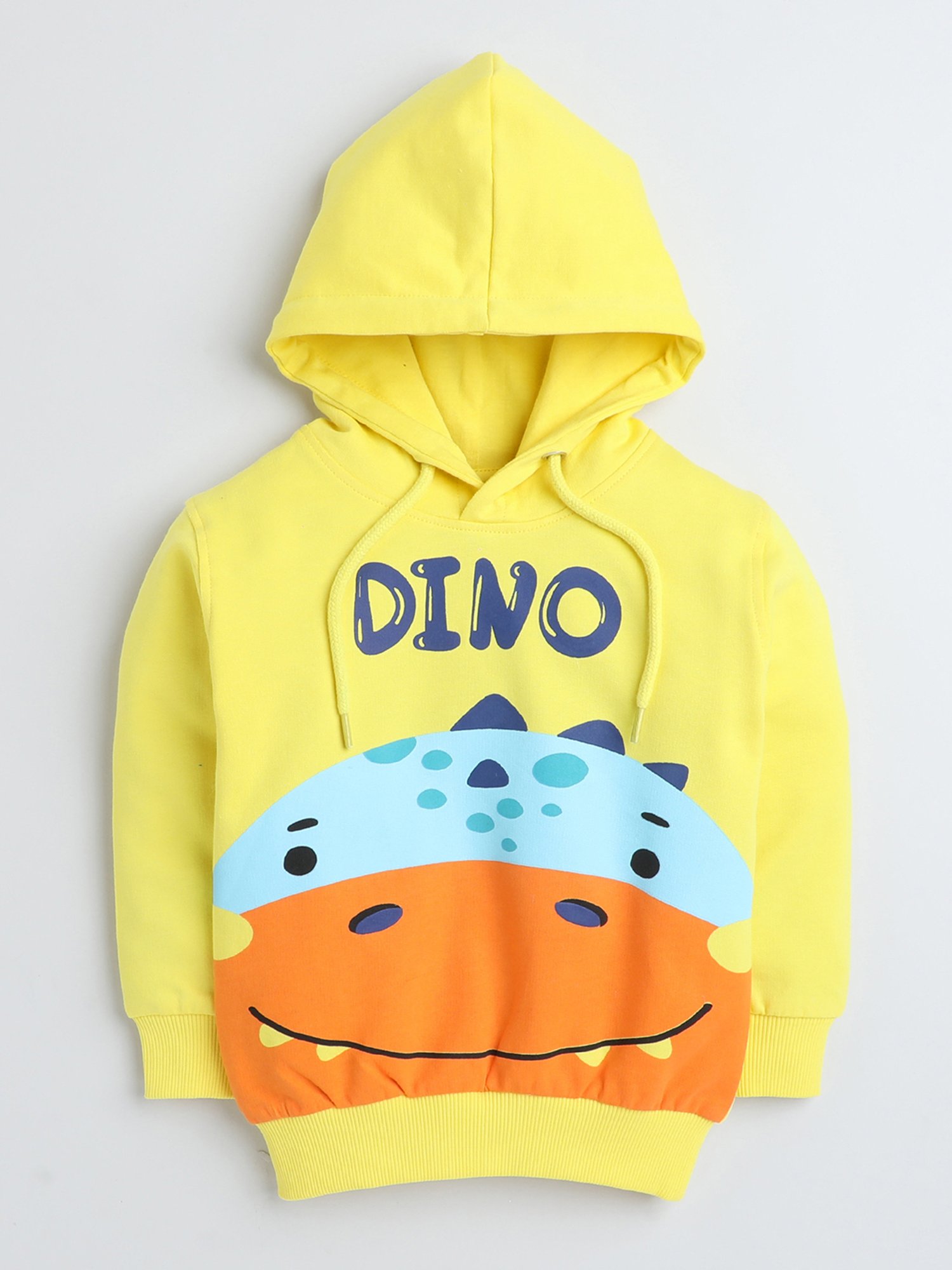 Bumzee Kids Yellow Printed Full Sleeves Sweatshirt