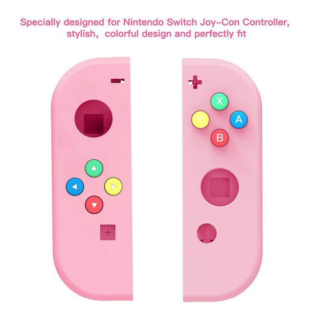 Multi-color for Nintend Switch NS Joy Con Replacement Housing Shell Cover for NX JoyCons Controller shell Case(pink)