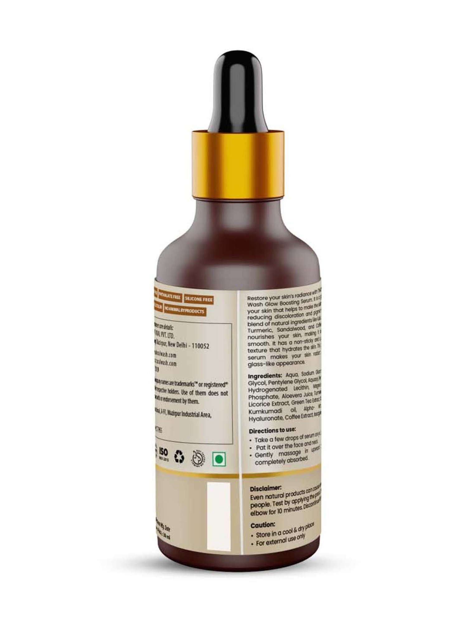 TNW-THE NATURAL WASH Glow Face Serum With Kumkumadi & Licorice for Glowing & Spotless Skin - 30 ml