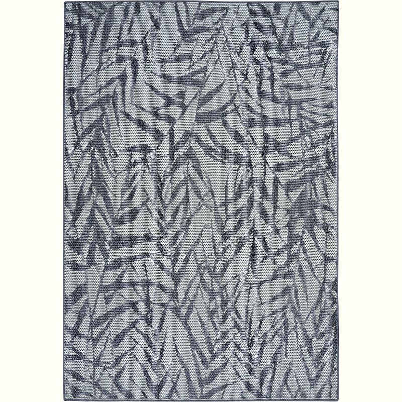 Nourison Calabas CLB06 Light Blue/Slate Indoor/Outdoor Area Rug 5'3" x 7'3"