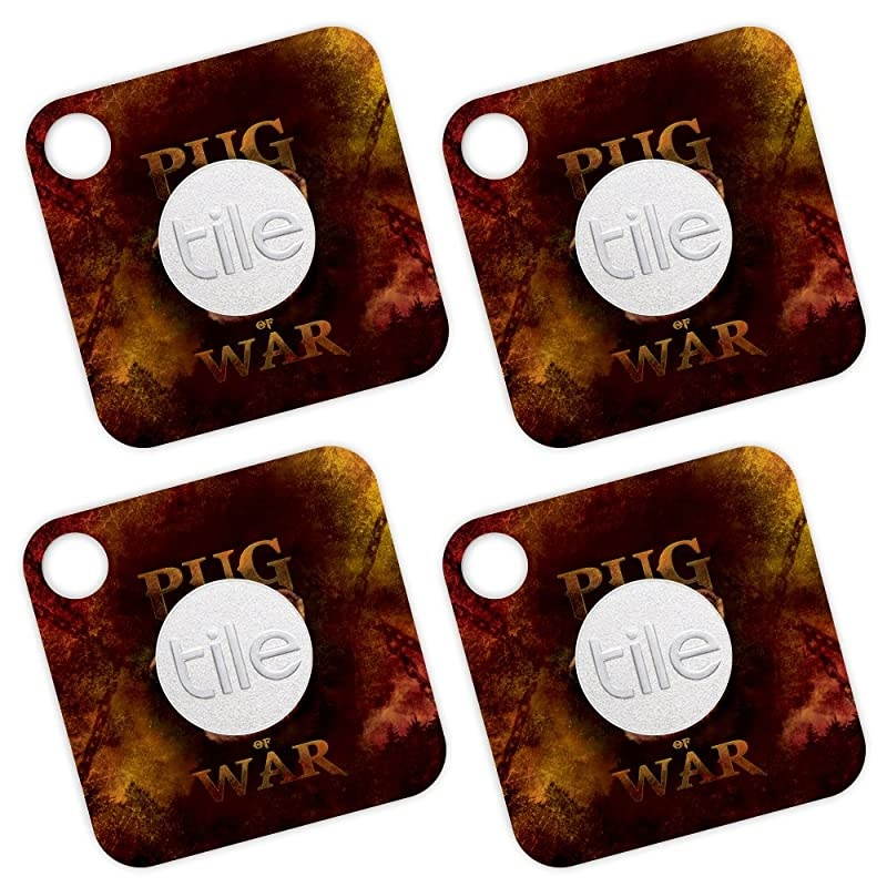 Skin Compatible with Tile Mate - Pug of War | Protective, Durable, and Unique Vinyl Decal wrap Cover | Easy to Apply, Remove, and Change Styles | Made in The USA