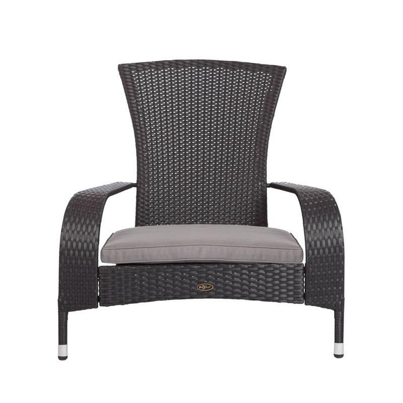 Coconino Outdoor Patio Wicker Chair Black - Balkene Home
