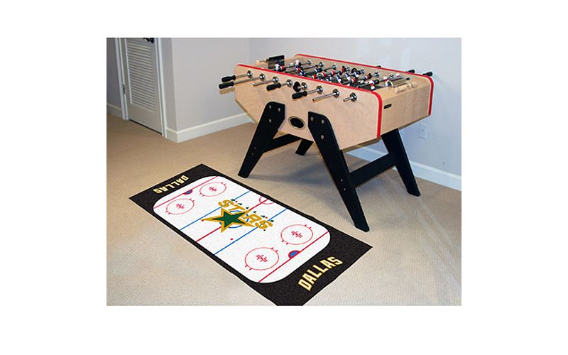NHL Hockey Rink Accent Runner Rug - Dallas Stars.