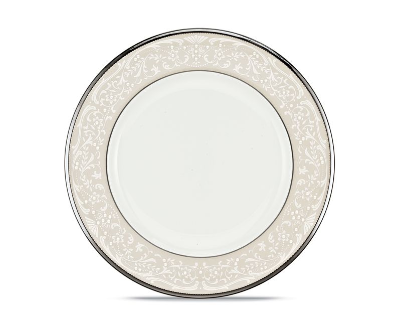 10 Strawberry Street Matte Wave Stoneware Salad Plates 8" White - Set of 6