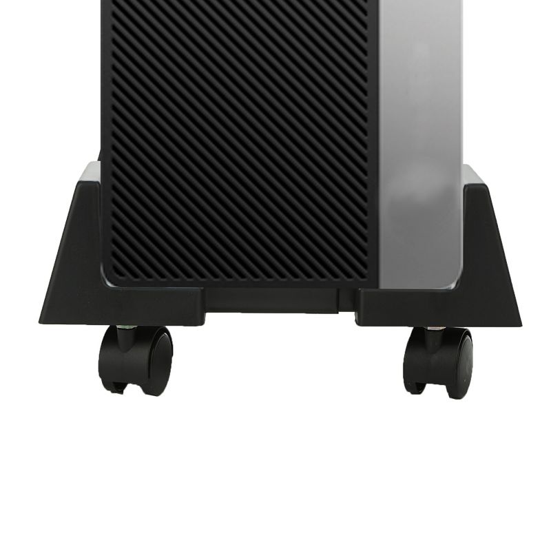 Mind Reader Small CPU Adjustable Width Mobile Stand with Wheels