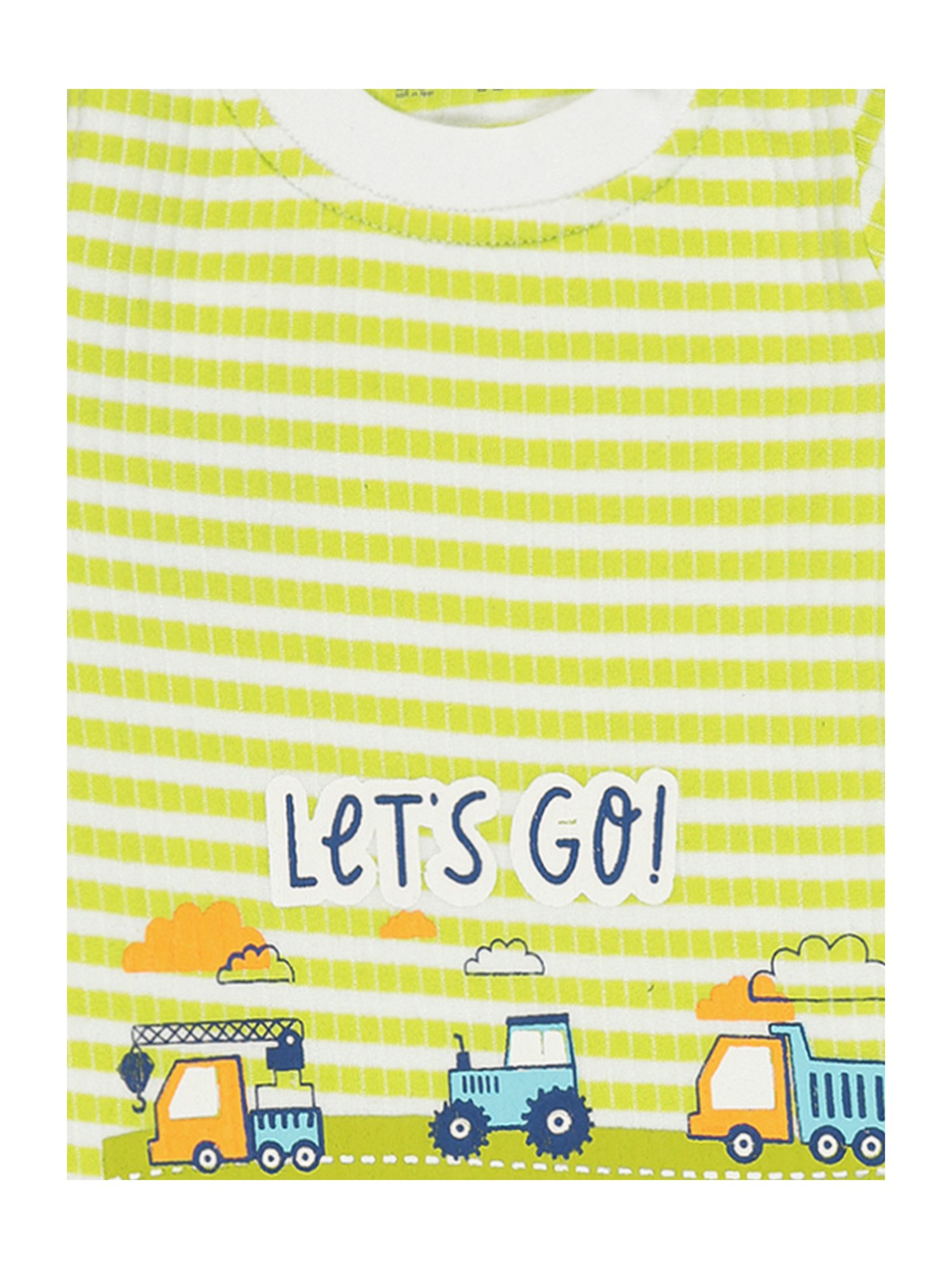 Bodycare Kids Green Printed Full Sleeves T-Shirt with Pants