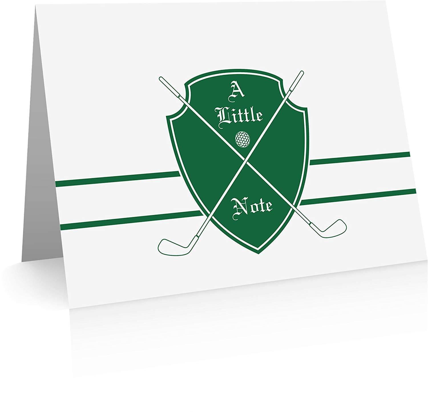 Golf Note Cards (24 Foldover Cards and Envelopes)