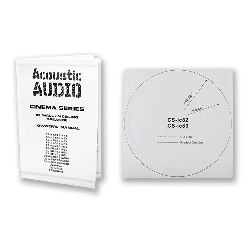 Audio CS-IC83 in Ceiling 8" Speaker 3 Pair Pack 3 Way Home Theater 2100 Watt