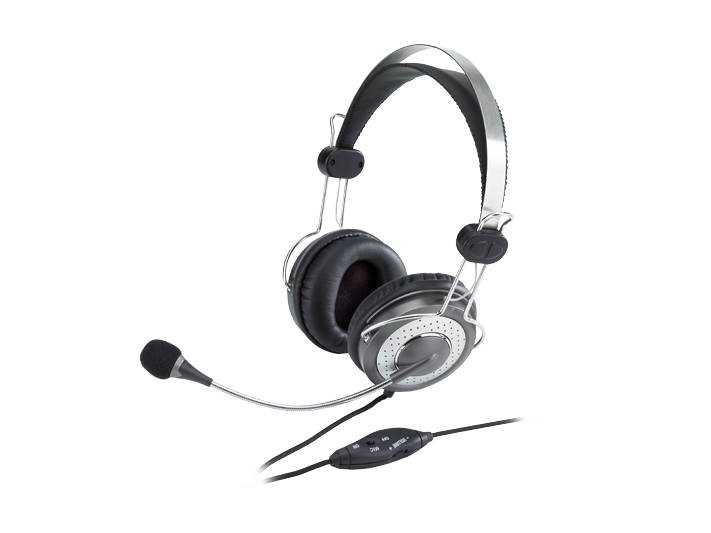 Genius HS-04SU Circumaural Headband Headset with Noise-canceling Microphone