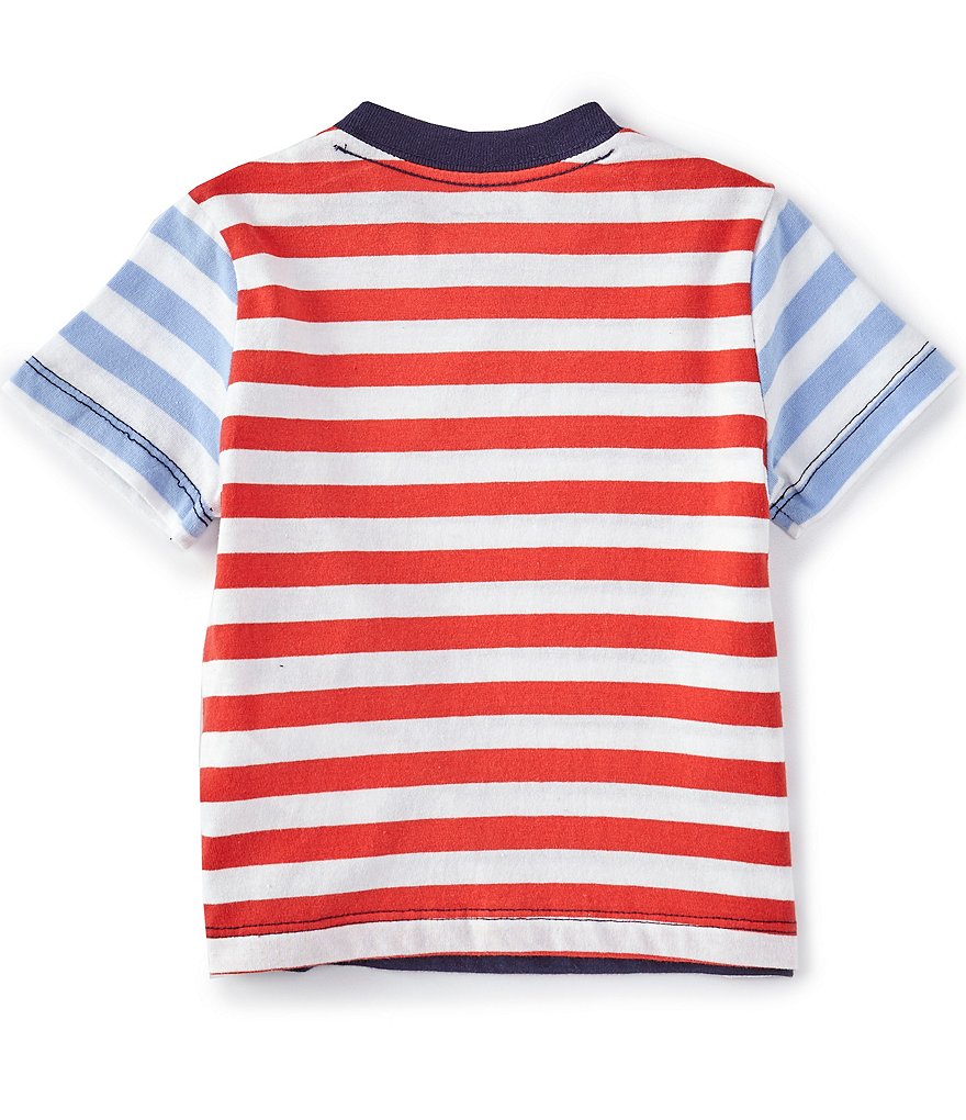 First Wave Baby Boys 12-24 Months Long-Sleeve Ribbed Henley Tee